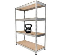 Стеллаж IRONMEBEL optimus hook pro 2000x900x500 мм, 4 яруса M-СГРФОЦ2000х900х500х4