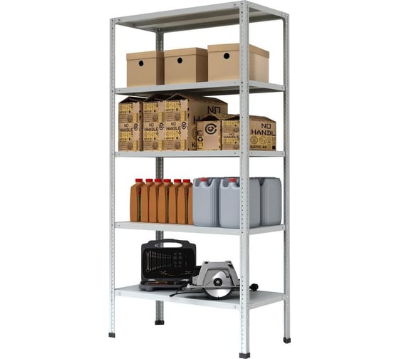 Стеллаж металлический Cobalt pмс-235/900 усиленный с 5-ю полками 1000x300x2000 355263 1