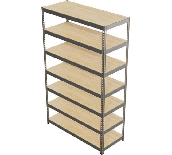 Стеллаж IRONMEBEL optimus hook pro 3000x1800x600 мм, 7 ярусов M-СГРФОЦ3000х1800х600х7