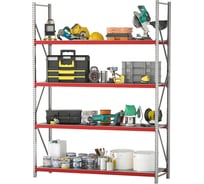 Инструментальный стеллаж 4 полки 1800х600х2500 KlestO GR254-618 1000801 16032423