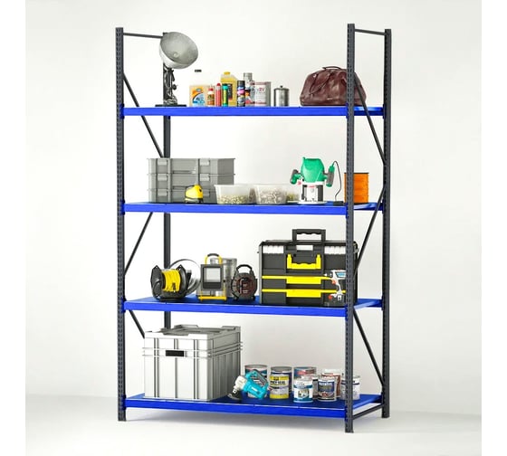 Инструментальный стеллаж 4 полки 1500х800х2500 KlestO GR254-815 1000800 1