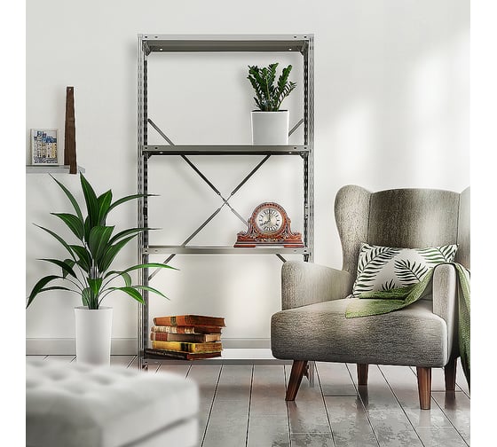 Стеллаж IRONMEBEL optimus universal h-2000, 4 полки, 1200x600 мм M-TSUS2000x1200x600x4