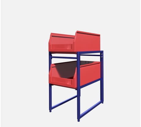 Надстройка для модуля МеталлКарт  2 ячейки с лотками 33л 4631170796996