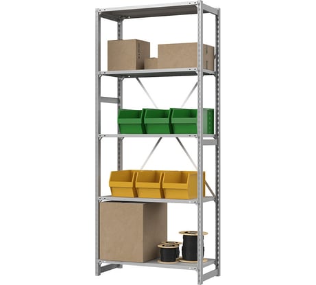 Стеллаж ГТС Универсал 2500x1060x300 мм, 5 полок 99-251130501С