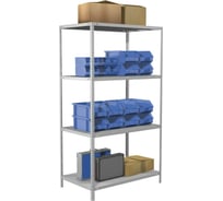 Металлический стеллаж BRABIX MS Plus-185/60-4 1850х1000х600 мм, 4 полки 291107