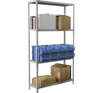 Металлический стеллаж BRABIX MS Plus-185/40-4 1850х1000х400 мм, 4 полки 291105