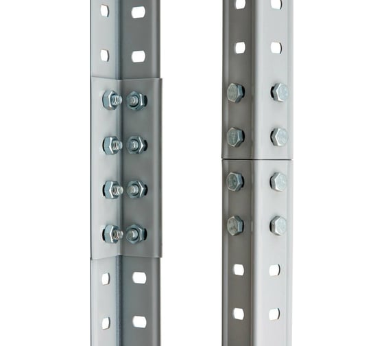 Металлический стеллаж BRABIX MS KD-185/40/70-4 1850х700х400 мм, 4 полки, сборная стойка 291113
