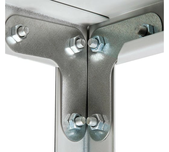 Металлический стеллаж BRABIX MS KD-185/40/70-4 1850х700х400 мм, 4 полки, сборная стойка 291113