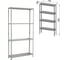 Металлический стеллаж BRABIX MS KD-185/30/70-4 1850х700х300 мм, 4 полки, сборная стойка 291112 2