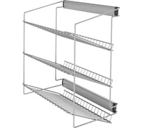 Боковая трёхуровневая полка для обуви с направляющими Nomet W-3318.P22