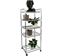 Стеллаж металлический для кухни Oqqi Rack-Silver-24 41.5х33х107.5