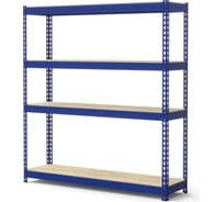 Стеллаж IRONMEBEL Optimus Hook Pro крашенный 2000x1845x500 мм, 4 яруса M-СГРФКР2000х1845х500х4 34266199