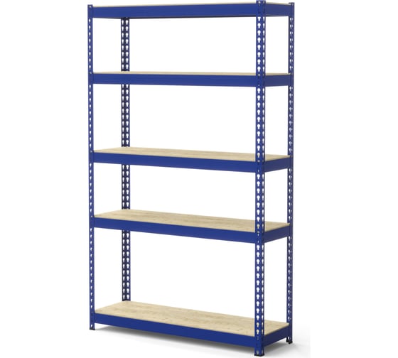 Стеллаж IRONMEBEL Optimus Hook Pro крашенный 2500x1540x500 мм, 5 ярусов M-СГРФКР2500х1540х500х5 1