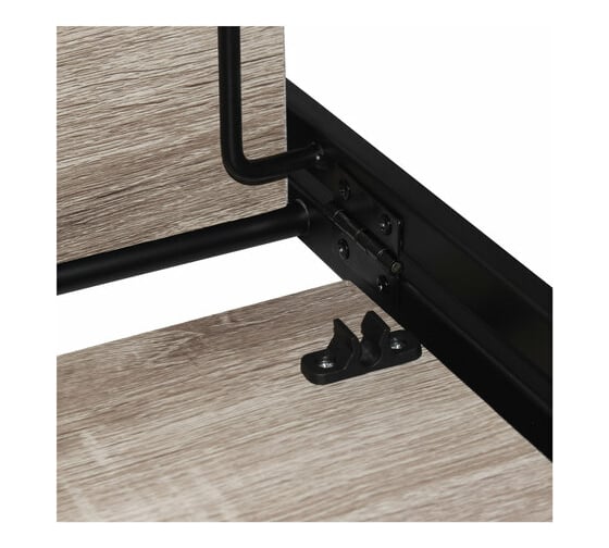 Стеллаж на металлокаркасе BRABIX LOFT SH-001 600х300х1250 мм, складной, цвет дуб, антик 641229