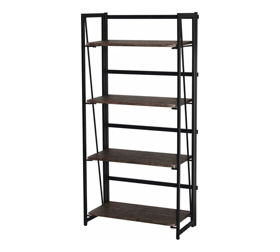 Стеллаж на металлокаркасе BRABIX LOFT SH-001 600х300х1250 мм, складной, цвет морёный дуб 641228
