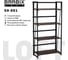 Стеллаж на металлокаркасе BRABIX LOFT SH-001 600х300х1250 мм, складной, цвет морёный дуб 641228 2