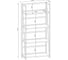 Стеллаж на металлокаркасе BRABIX LOFT SH-001 600х300х1250 мм, складной, цвет морёный дуб 641228 3
