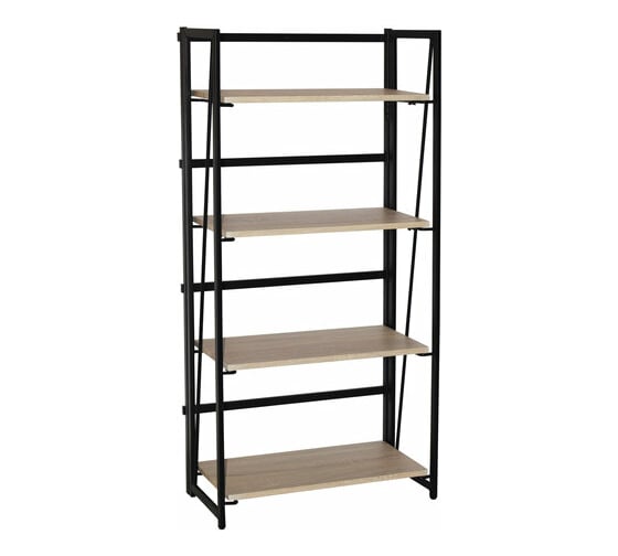 Стеллаж на металлокаркасе BRABIX LOFT SH-001 600х300х1250 мм, складной, цвет дуб натуральный 641230 1