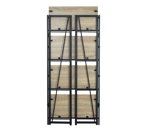 Стеллаж на металлокаркасе BRABIX LOFT SH-001 600х300х1250 мм, складной, цвет дуб натуральный 641230