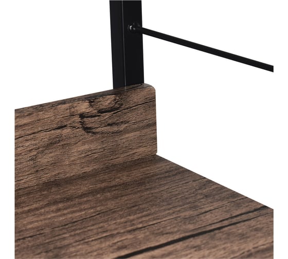 Стеллаж на металлокаркасе BRABIX LOFT SH-002 600х350х845 мм, цвет морёный дуб 641231