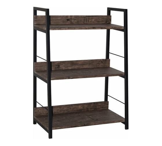 Стеллаж на металлокаркасе BRABIX LOFT SH-002 600х350х845 мм, цвет морёный дуб 641231