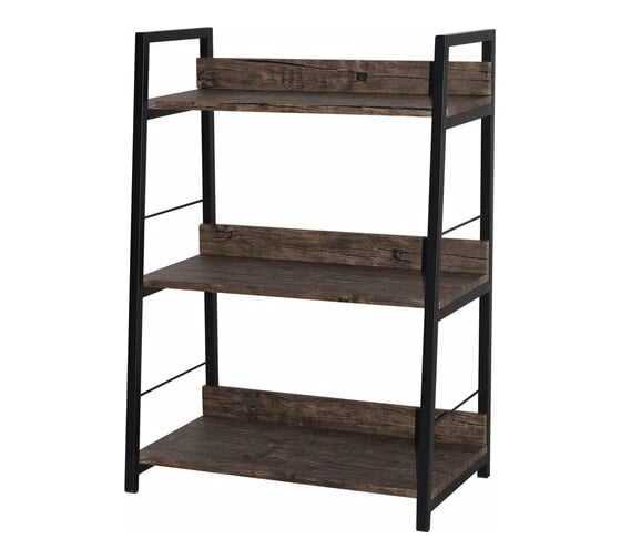 Стеллаж на металлокаркасе BRABIX LOFT SH-002 600х350х845 мм, цвет морёный дуб 641231