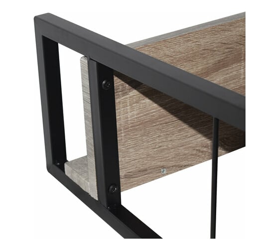 Стеллаж на металлокаркасе BRABIX LOFT SH-003 600х350х1500мм, 5 полок, цвет дуб антик 641235