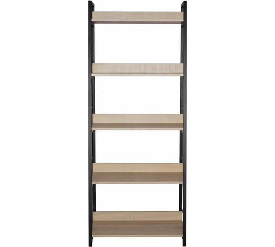 Стеллаж на металлокаркасе BRABIX LOFT SH-003 600х350х1500 мм, 5 полок, цвет дуб натуральный 641236