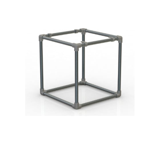 Т-образное соединение Metalarredo LOFT D28 с фиксацией трубы GID 28104