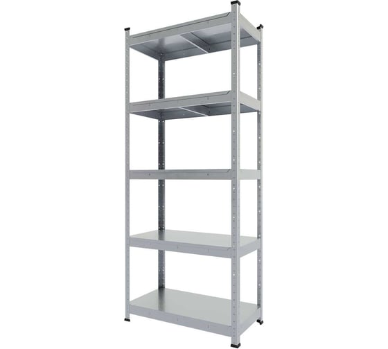 Стеллаж металлический First Logistik HIT 760x400x1824/ 5 полок, оцинкованный LS 760418.5М00-000