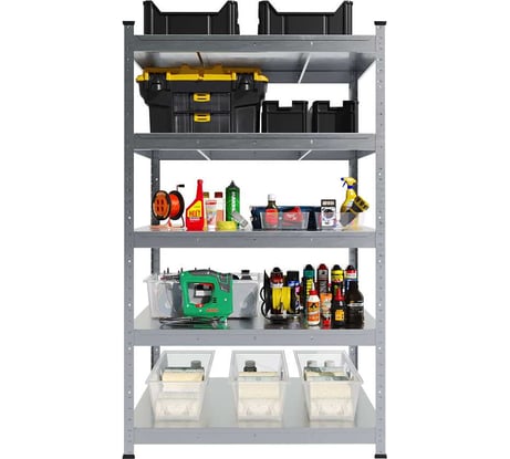 Стеллаж металлический First Logistik HIT 912x600x1520/5 полок, оцинкованный LS 0910615.5М00-000