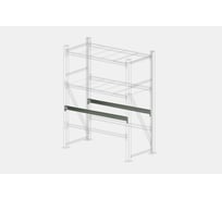 Стеллаж профессиональный. Каркас полки Steller цинк 120 см 7308920319