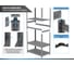 Стеллаж Everest Beamy Luxe-100-30/90/180-5-C разборный STBC30/90/180/5 3