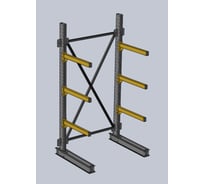Стеллаж консольный К 2000х600х1000 - 3 уровня Ирбис НФ-00002629