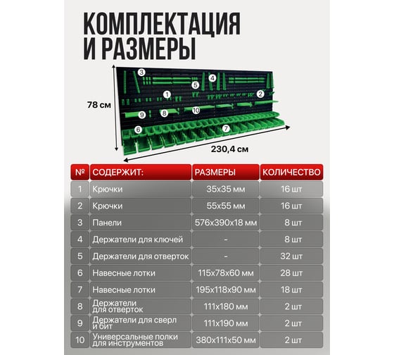 Стеллаж-стенд Rockforce RF-PST2317(60086)