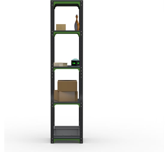 Стеллаж ООО Металекс  Kit Comfort 1800х600х600 5-ть полок (Серо-зеленый) / 202009