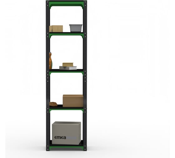 Стеллаж ООО Металекс  Kit Comfort 1800х500х600 5-ть полок (Серо-зеленый) / 202012