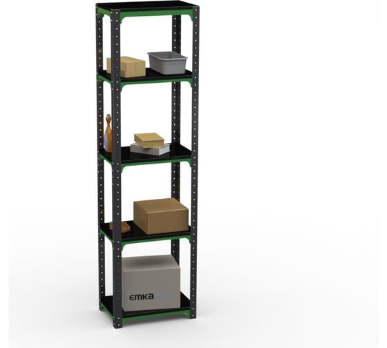 Стеллаж ООО Металекс Metalex Kit Comfort 2000х400х600 5-ть полок, Серо-зеленый 202023