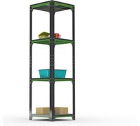 Стеллаж ООО Металекс Metalex Kit Comfort 2000х400х400 4 полки (Серо-зеленый) / 202013