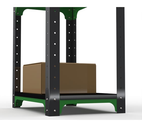 Стеллаж ООО Металекс Metalex Kit Comfort 2000х500х600 4 полки (Серо-зеленый) / 202018