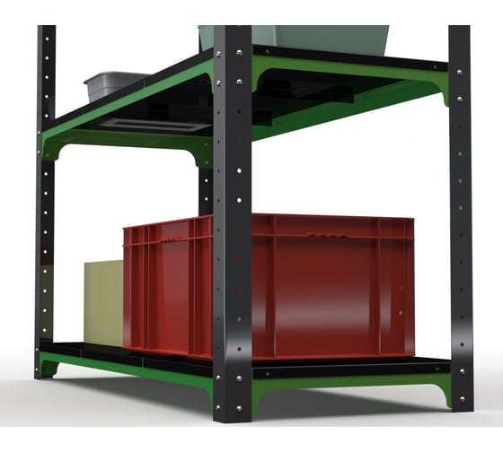 Стеллаж ООО Металекс  Kit Comfort 1800х1500х600 5-ть полок (Серо-зеленый) / 202113