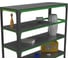 Стеллаж ООО Металекс Metalex Kit Comfort 2400х1600х500 мм, 6 полок, серо-зеленый 202357 6