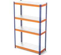 Стеллаж металлический ГТС Профи-Т 2000x1240x655 мм, ярусы 4 шт. оцинкованный металл 99-201265407