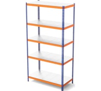 Стеллаж металлический ГТС Профи-Т 2500x1240x455 мм, ярусы 5 шт. оцинкованный металл 99-251245507