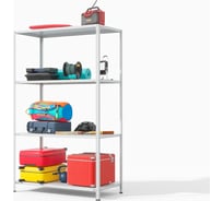 Стеллаж металлический ГТС ТС Лайт 2000х1200х600 сост.ст. полки: 4 шт, металл 99-20001206