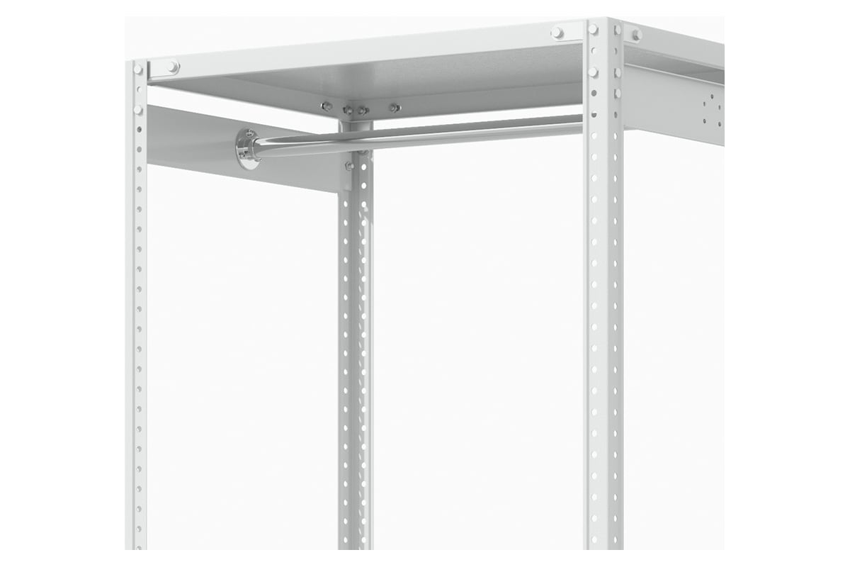 Стеллаж металлический ГТС ТС Лайт ВЕШАЛКА, 1800x1000x500 полки: 3 шт ...