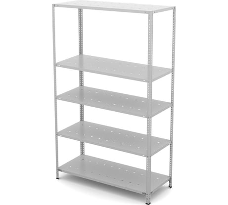 Стеллаж металлический ГТС ТС Лайт, 2200x1000x400, полки: 5 шт. метал. перф 99-221040403