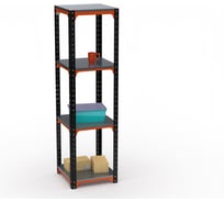 Стеллаж ООО Металекс Metalex Kit Comfort 2200х500х500 6-ть полок (оранжево-чёрный) / 202440