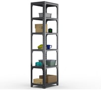 Стеллаж ООО Металекс Kit Comfort 2000х400х600 мм, 6 полок, серый 202833