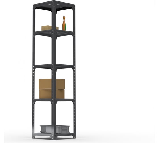 Стеллаж ООО Металекс Kit Comfort 2200х400х400 5-ть полок (Серый) / 202835 1